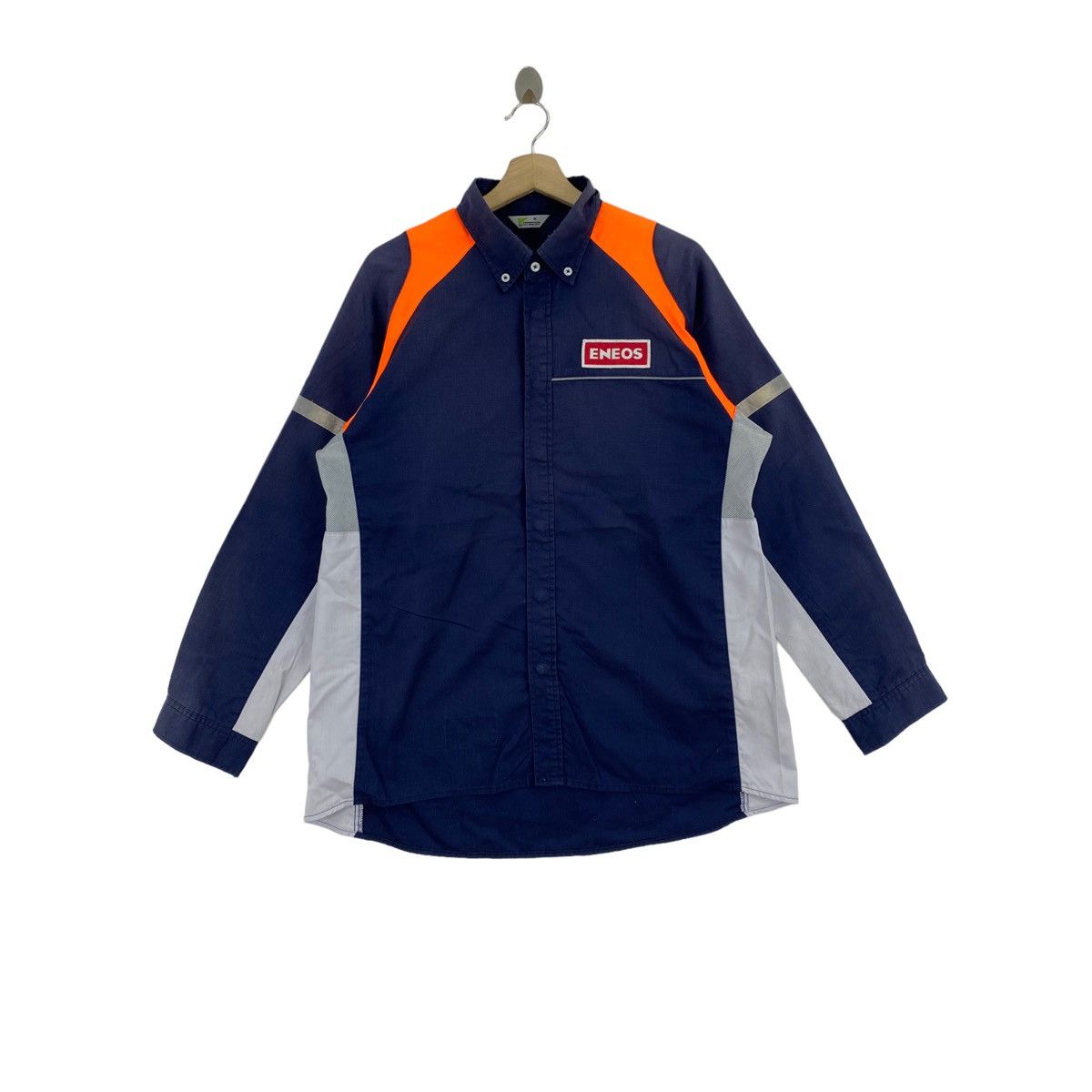 image of Vintage Eneos X Verdexcel Racing Team Formula in Navy/Orange, Men's (Size 2XL)