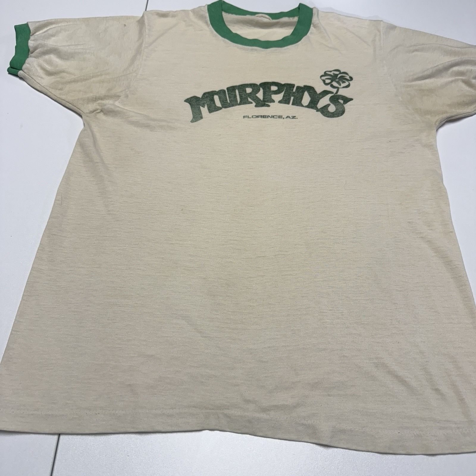 Vintage Vintage 80s Murphys Bar Shirt White Ringer Arizona Tourist Size US M / EU 48-50 / 2 - 4 Thumbnail