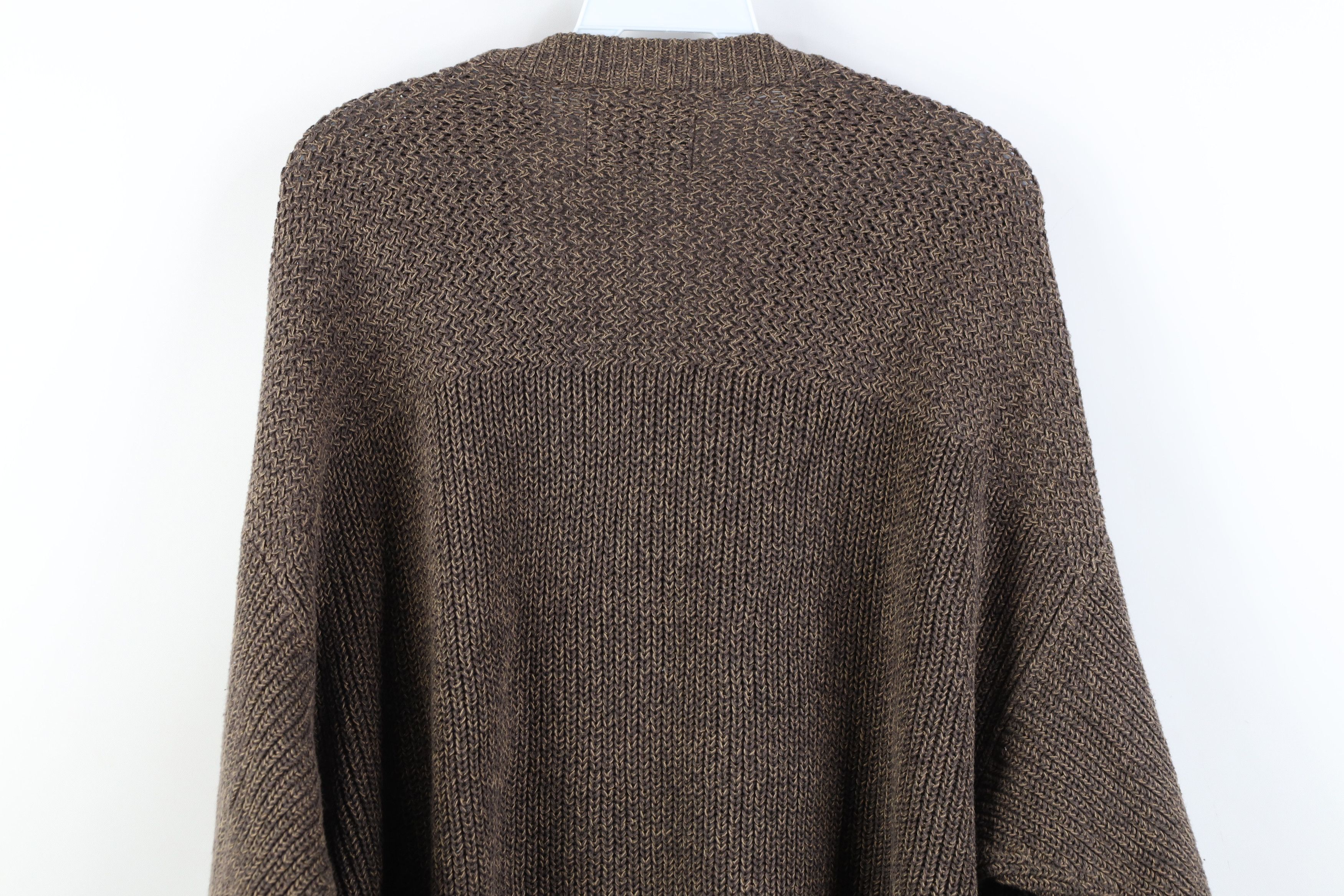 Vintage Vintage 90s Streetwear Heavyweight Ribbed Henley Sweater Size US XL / EU 56 / 4 - 13 Thumbnail