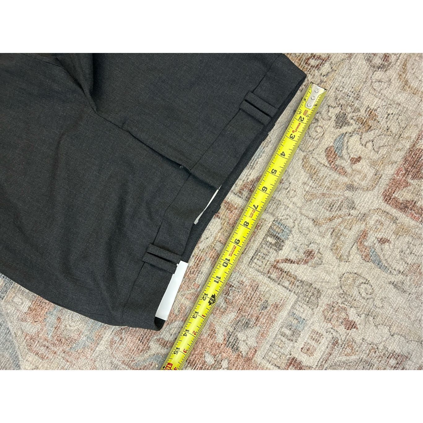 Loft Loft NWT Julie Curvy Gray Straight-Leg Dress Pants, Sz 4T, M Size 27" / US 4 / IT 40 - 3 Thumbnail
