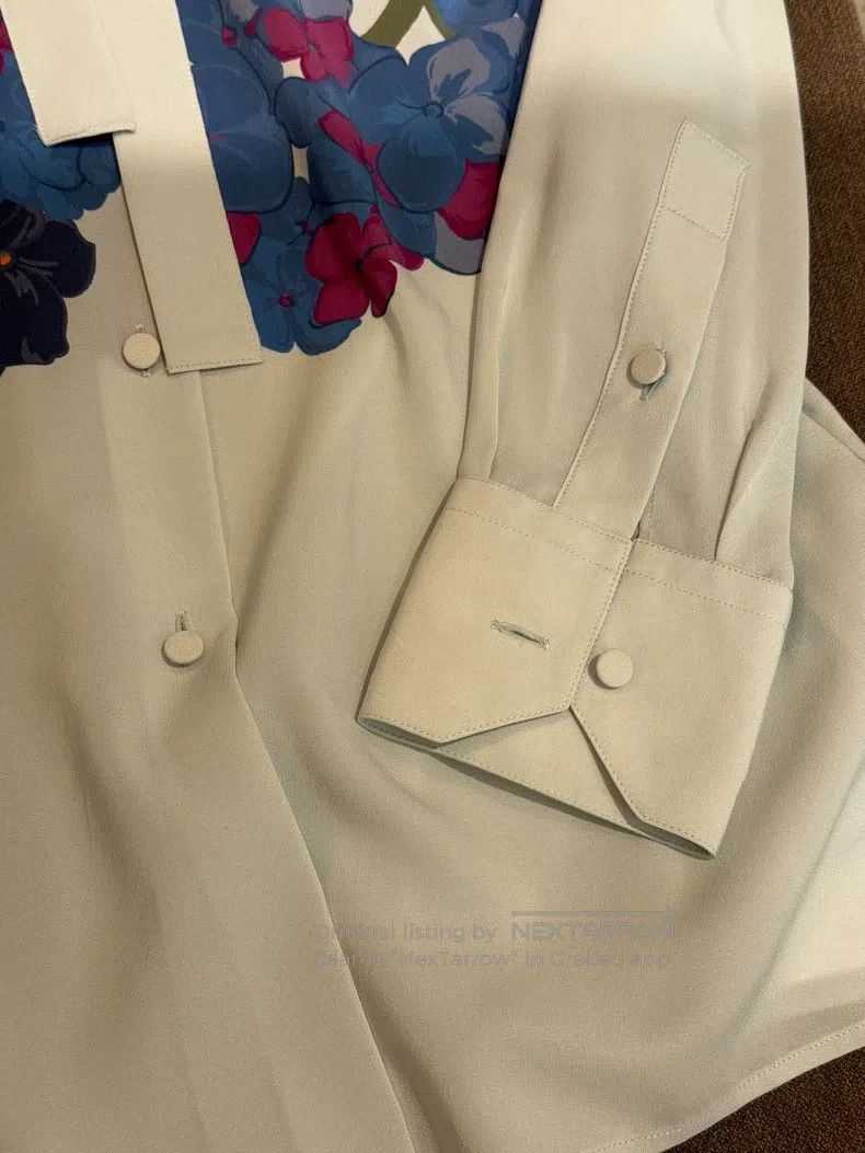 Valentino Valentino Colourful floral silk shirt Size S / US 4 / IT 40 - 3 Thumbnail