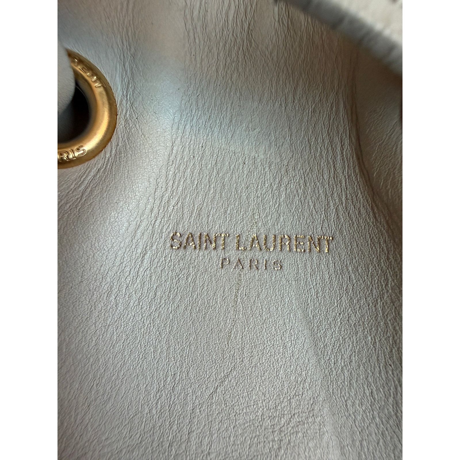 Saint Laurent Paris Saint Laurent Grey Emmanuelle Leather Crossbody Bag Size ONE SIZE - 6 Thumbnail