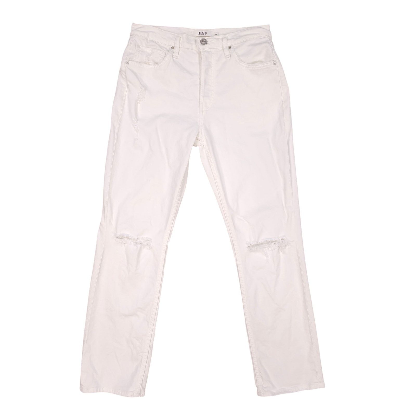Hudson Hudson Thalia 90's Loose Fit Jean White Sz 26 Size 26" / US 2 / IT 38 - 1 Thumbnail