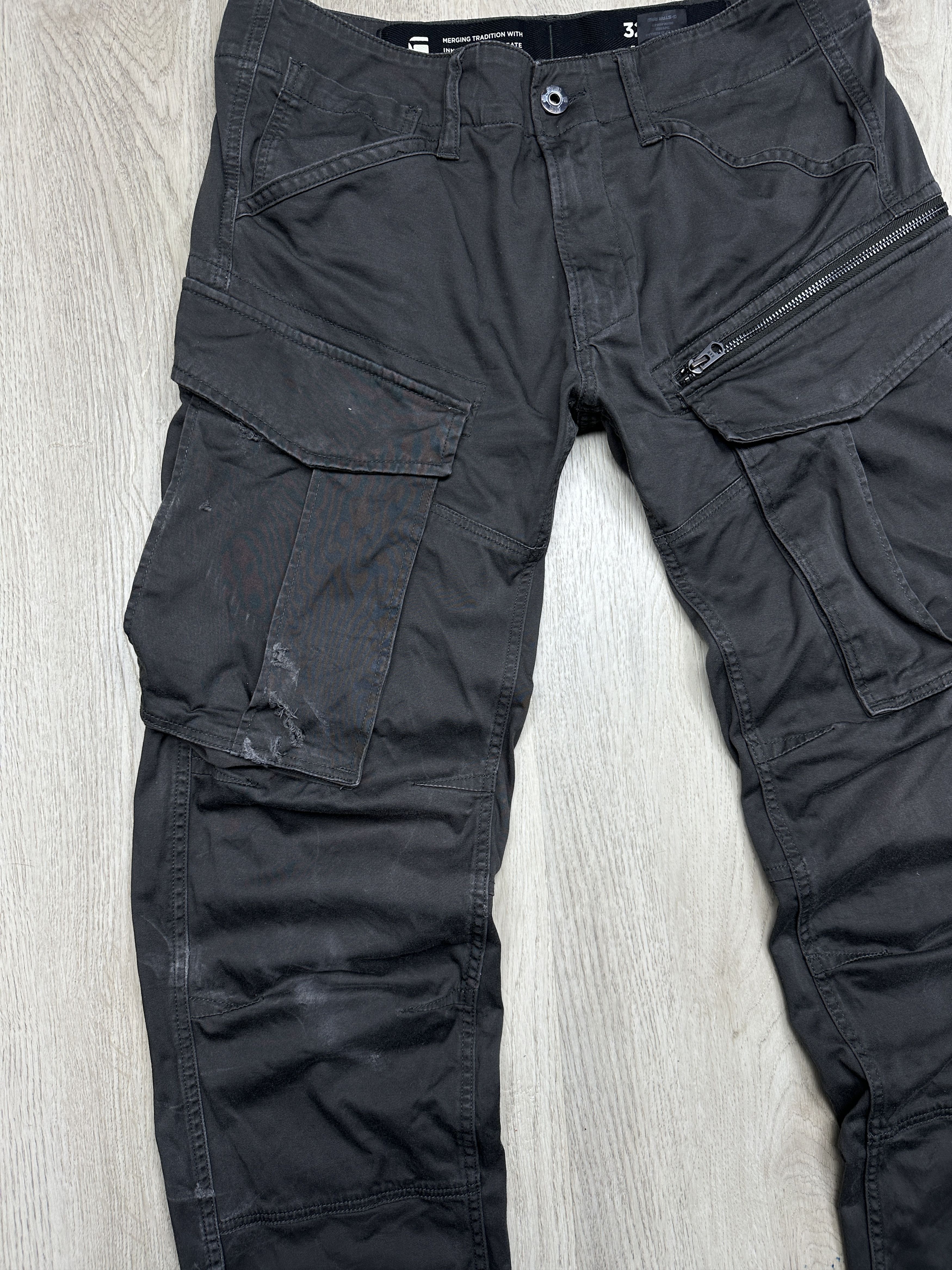 G-Star G Star Raw Mens Rovic Zip 3D Regular Tapered Cargo Pants Size US 32 / EU 48 - 3 Thumbnail