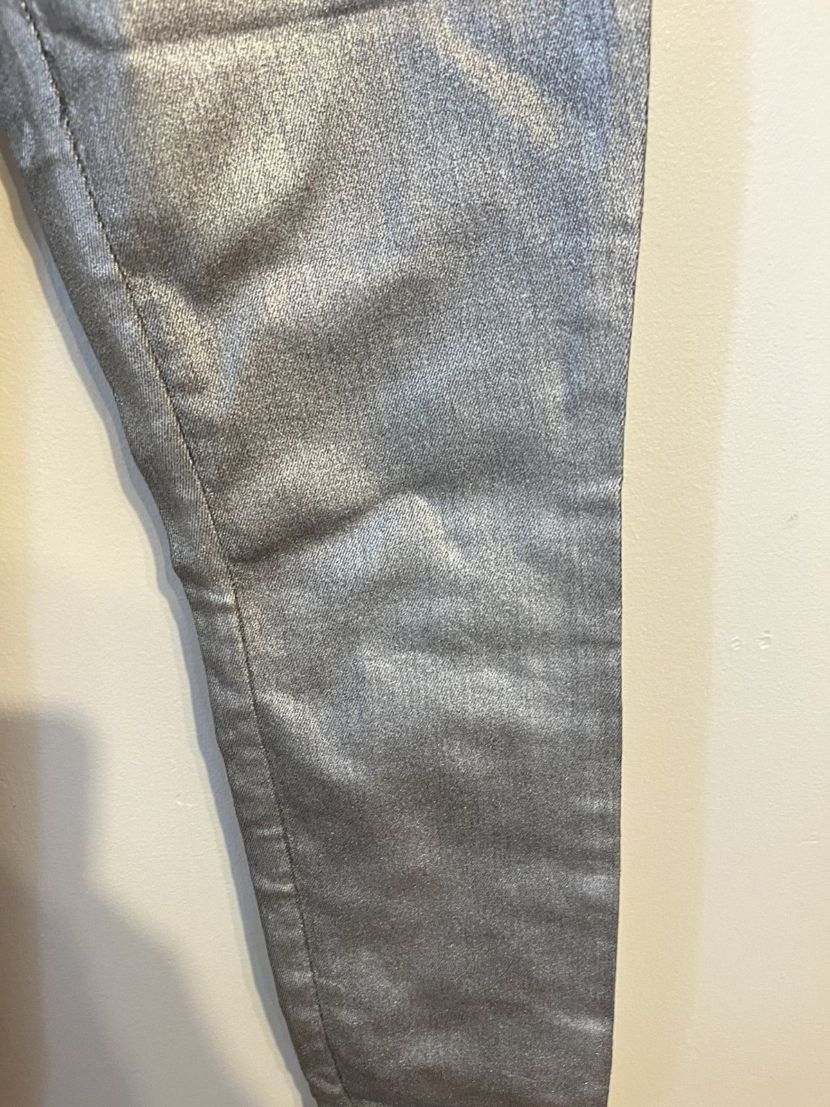 Paige Metallic Astronaut PAIGE Pants Rare Silver Denim Jeans Size US 29 - 7 Thumbnail