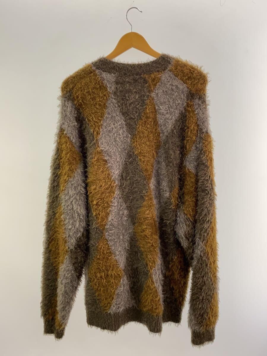 Number (N)ine Fuzzy Argyle Cardigan Size US XL / EU 56 / 4 - 2 Thumbnail