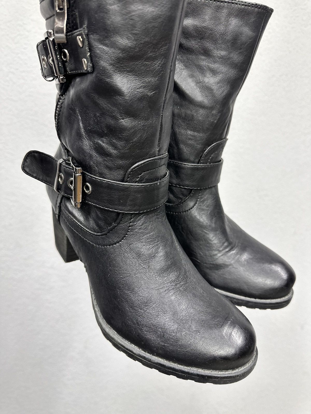 A.S.98 Vintage Leather Hight Heels AS 98 Style Gothic Rick Owens Size US 9 / IT 39 - 6 Thumbnail