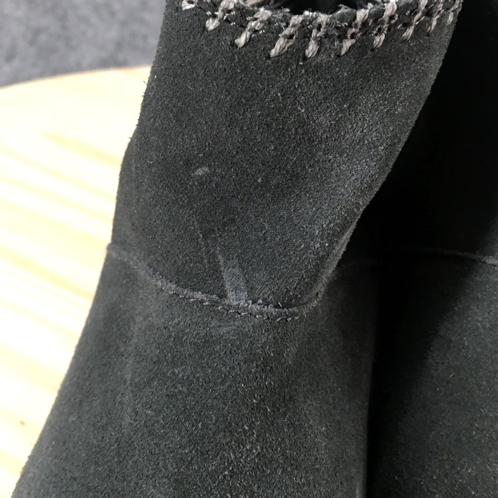 Toms Toms Boots Womens 7.5 Ankle Booties Grey Suede Block Heels Tassel Zip Casual Size US 8 / IT 38 - 5 Thumbnail