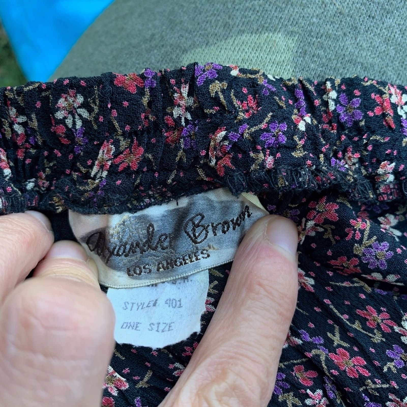 Other VINTAGE ALEXANDER BROWN FLORAL PATCHWORK BUTTONFRONT SKIRT Size 28" / US 6 / IT 42 - 7 Thumbnail