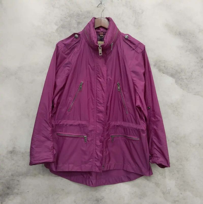 Burberry Burberry Women's Spring Jacket in Purple Size L / US 10 / IT 46 - 1 Thumbnail