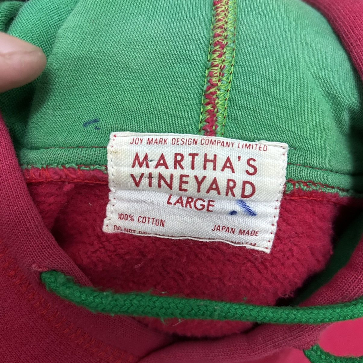 Japanese Brand Vintage 90's Martha's Vineyard Island Hoodie Size US L / EU 52-54 / 3 - 6 Thumbnail