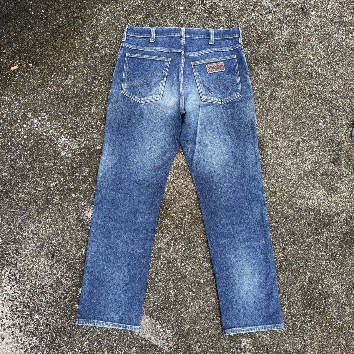 Wrangler VINTAGE WRANGLER MUD WASHED DENIM JEAN PANTS Size US 32 / EU 48 - 9 Thumbnail