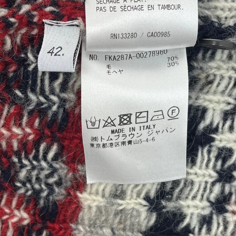 Thom Browne Thom Browne Size 42Dark Blue Elephant Wool Mohair Long Slee Size US XS / EU 42 / 0 - 6 Thumbnail