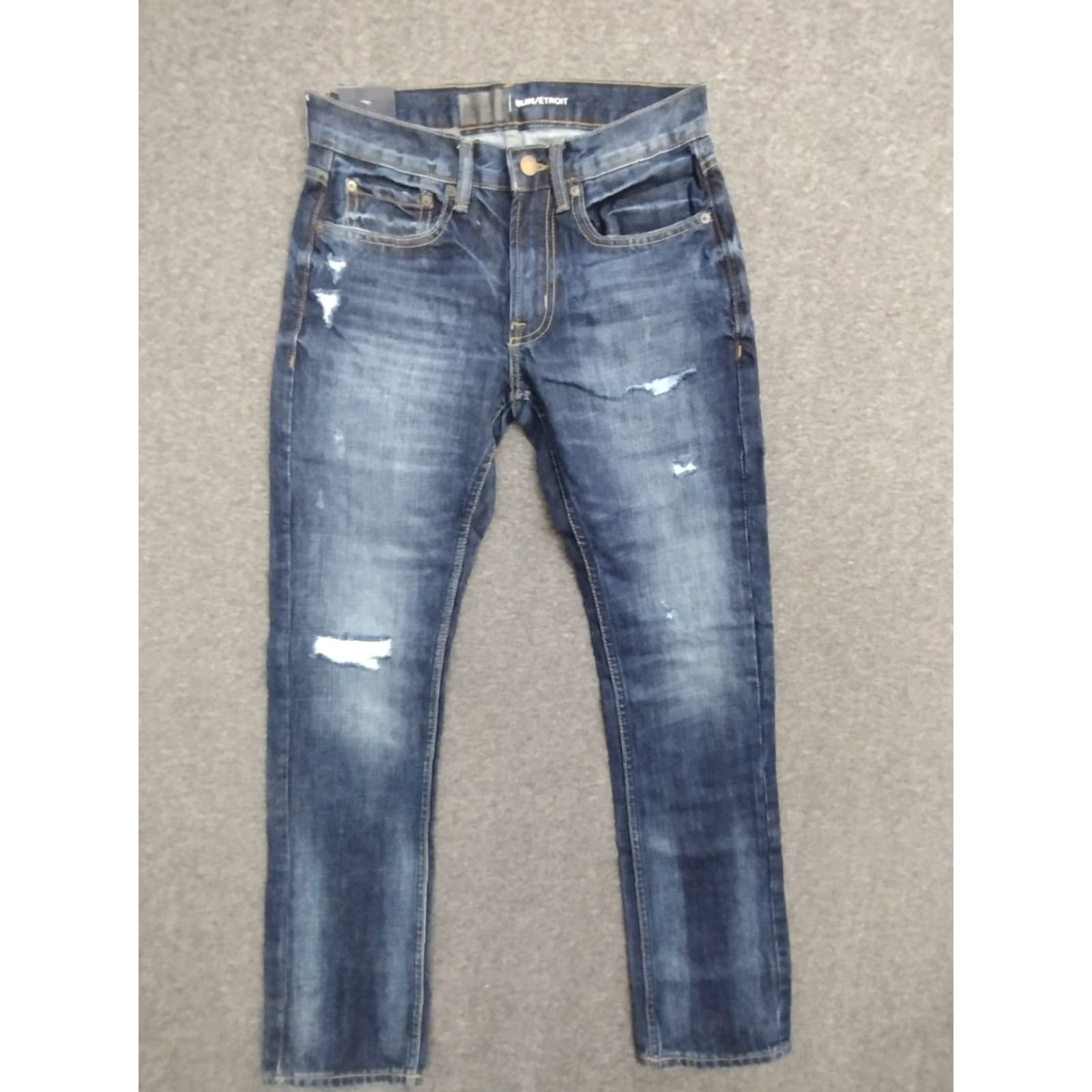 Denime Women's Distressed Blue Slim Denim Size 27X30 Size ONE SIZE - 2 Thumbnail