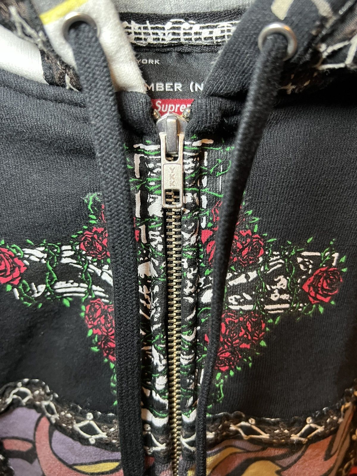 Number (N)ine × Supreme Supreme X Number (N)ine patchwork zip-up hoodie Size US XL / EU 56 / 4 - 4 Thumbnail