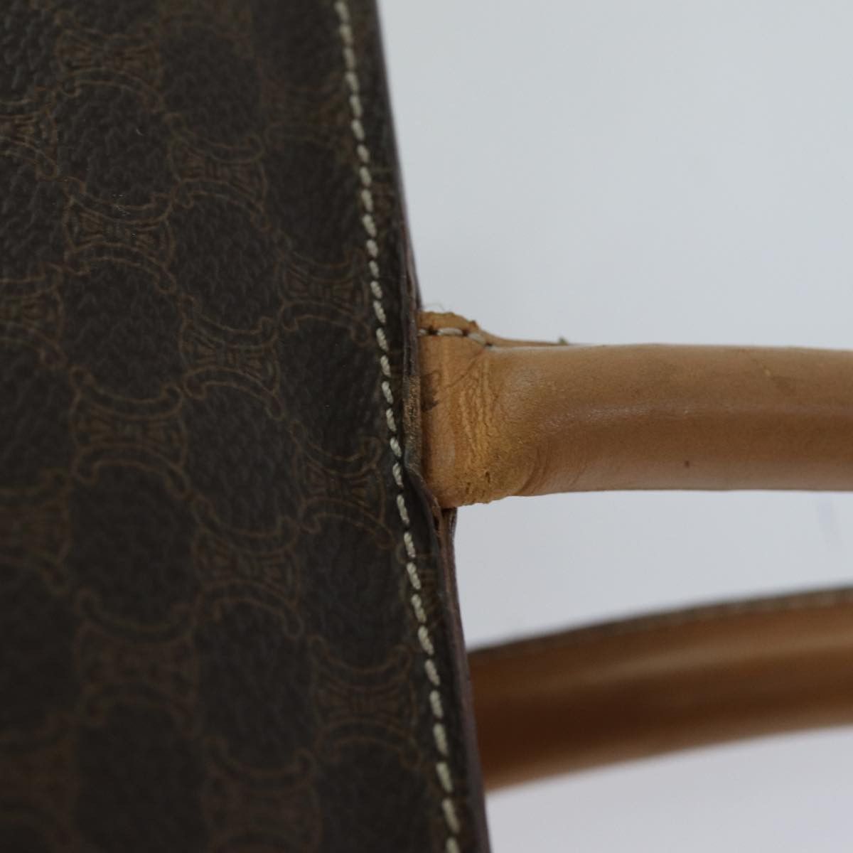 Celine CELINE Macadam Canvas Tote Bag Pvc Brown Size ONE SIZE - 9 Thumbnail