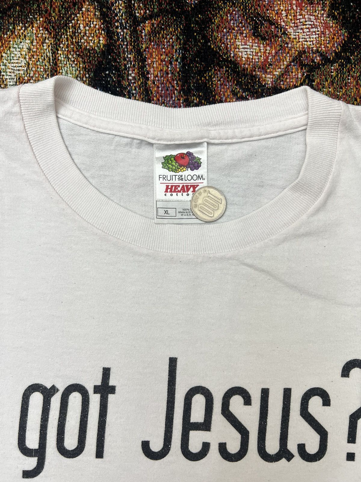 Vintage 90s Vintage "Got Jesus?" Tee Size US XL / EU 56 / 4 - 4 Thumbnail