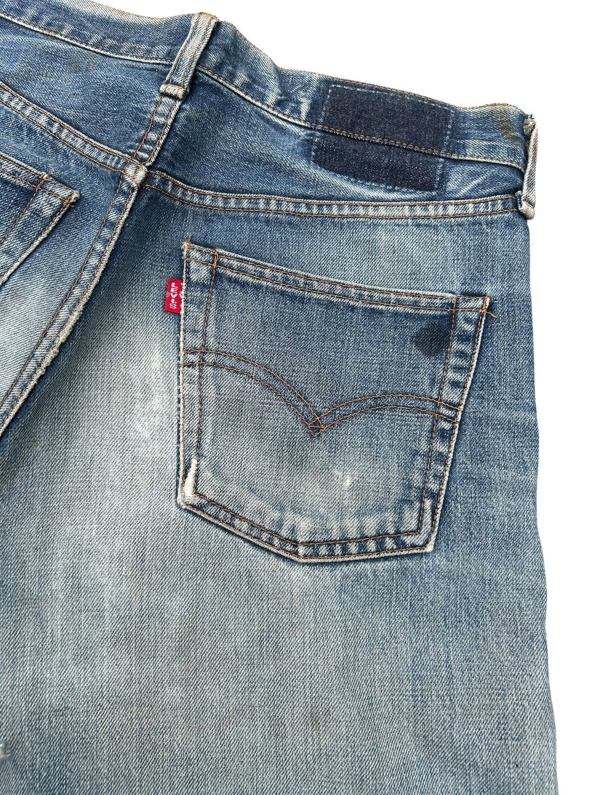 Kapital Vintage Levis Big E Selvedge Thrashed Denim Jeans Size US 32 / EU 48 - 13 Thumbnail