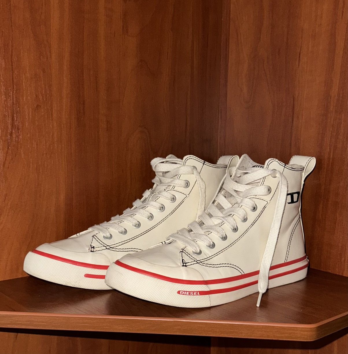 Diesel Diesel US8.5 EUR39 S-ATHOS MID W high top sneaker shoes y2k Size US 8.5 / IT 38.5 - 13 Thumbnail