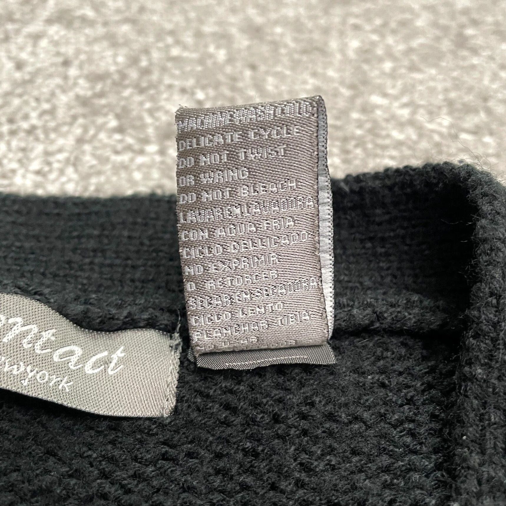 Vintage Contact New York Cardigan Sweater Womens L Black Button Down Acrylic Knit Industry: Vintage No Size L / US 10 / IT 46 - 5 Thumbnail