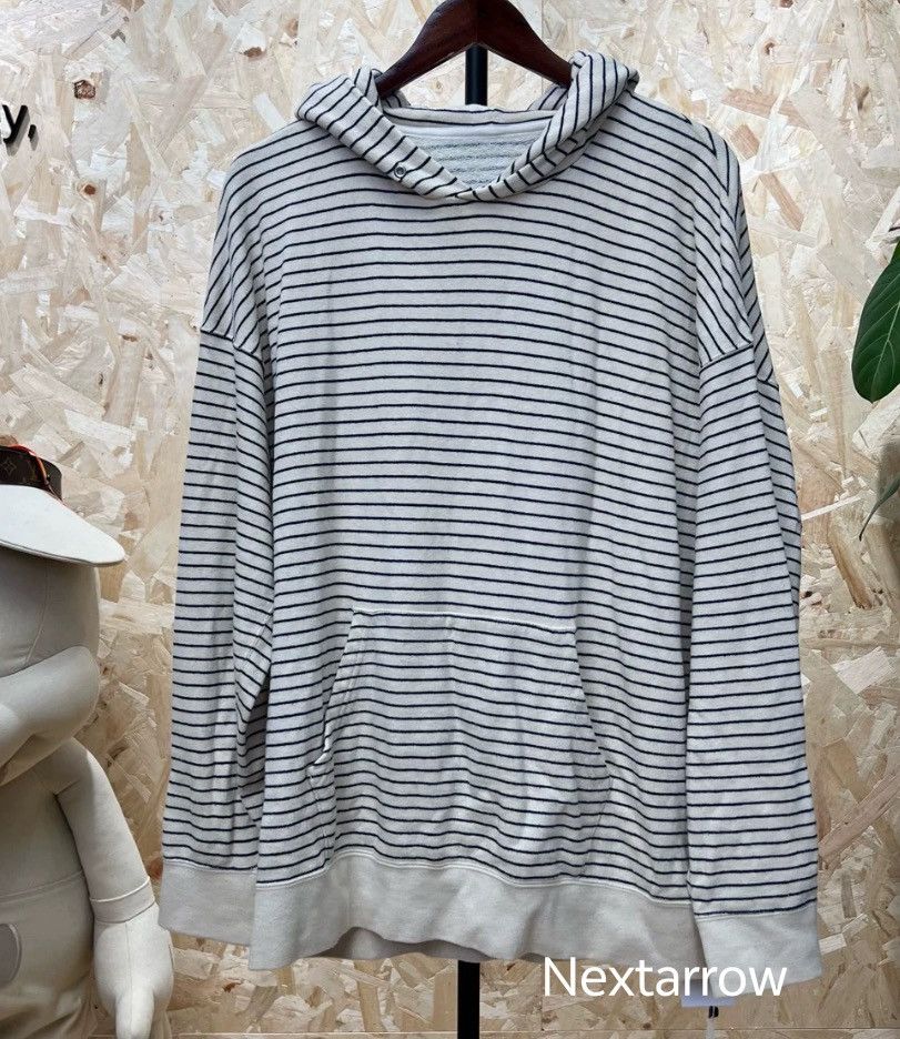Visvim Visvim black and white striped hooded sweatshi2412-Nextarrow Size US L / EU 52-54 / 3 - 1 Thumbnail
