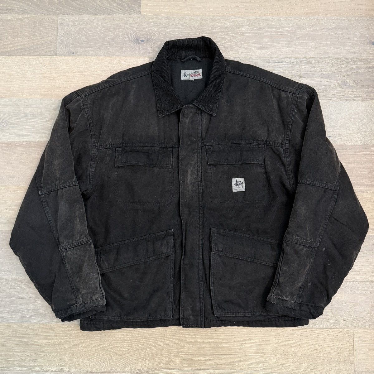 Stussy Work jacket contrast stitch | Grailed