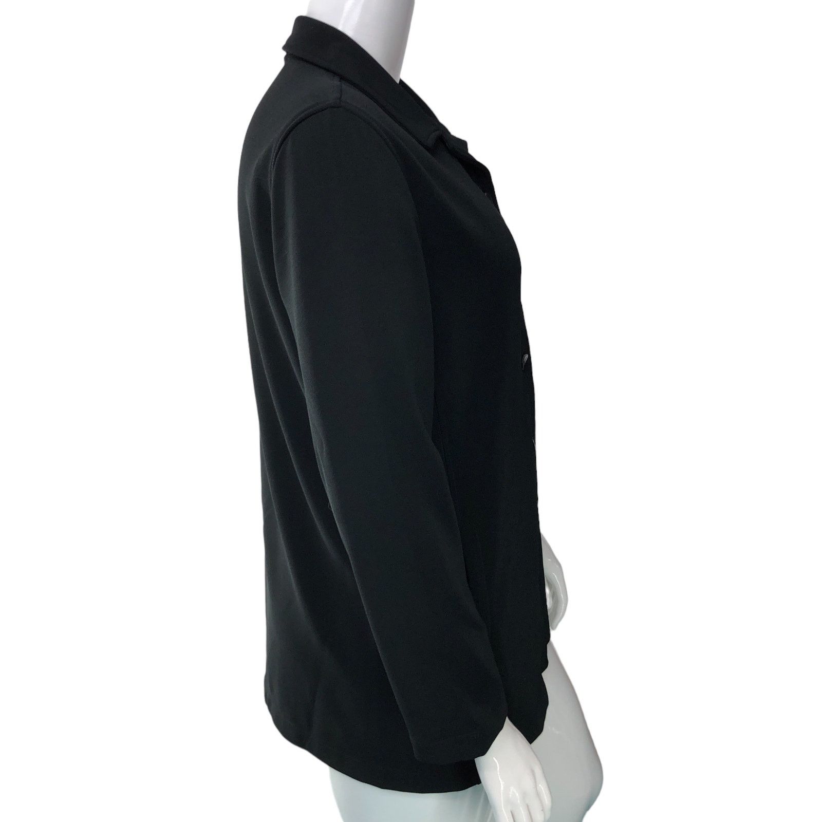 Chicos Chicos Womens Size 2 US 12 Jacket Black Button Tiny Flaw Size L / US 10 / IT 46 - 10 Thumbnail