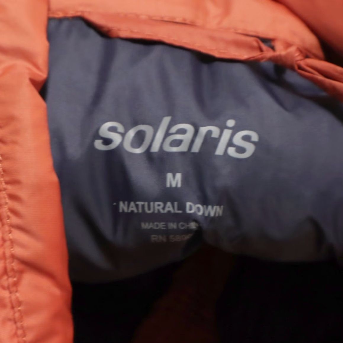 Vintage Solaris Jacket Men's M Orange Natural Down Vest Solid Mock Size US M / EU 48-50 / 2 - 7 Thumbnail