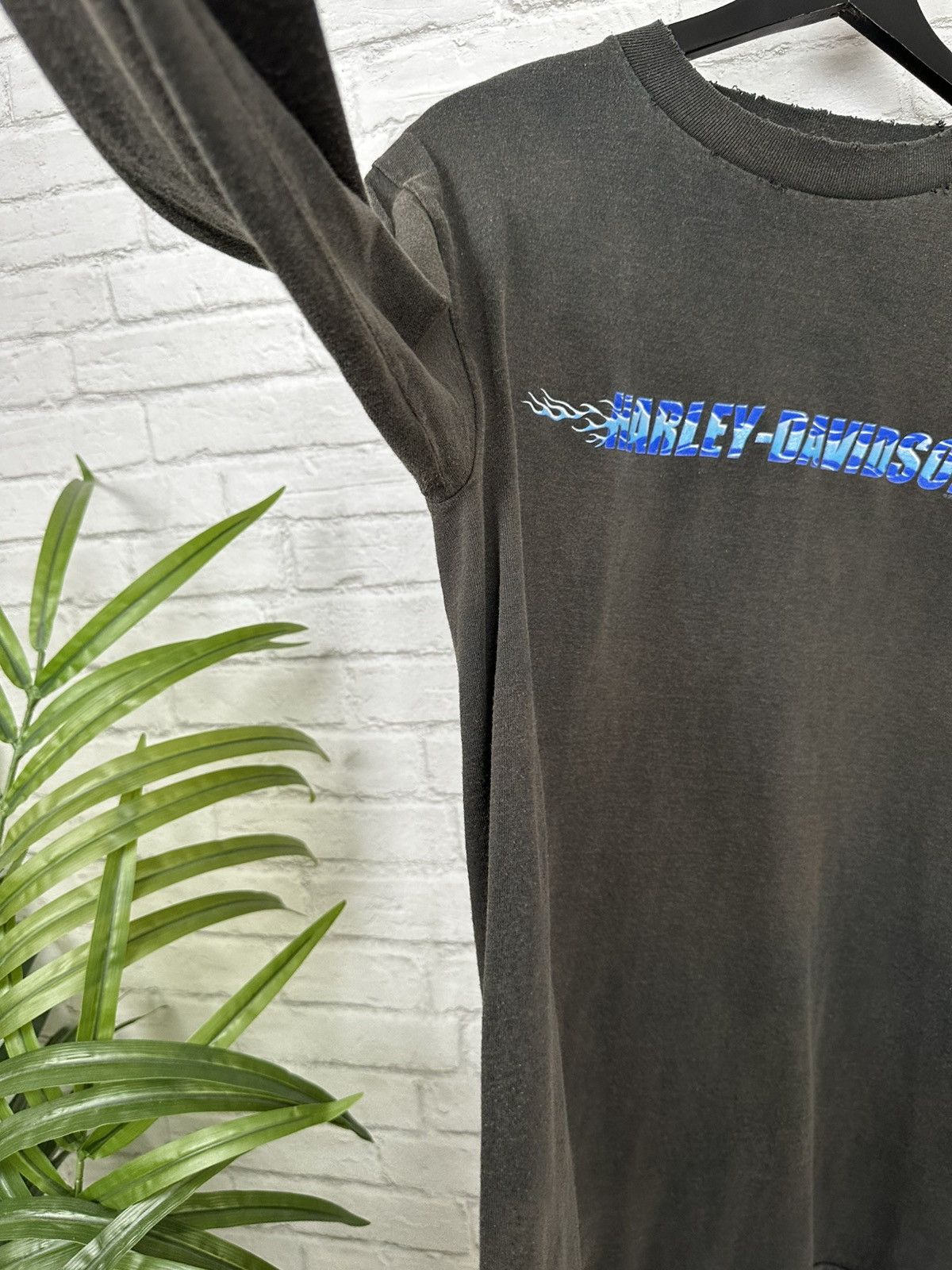 Harley Davidson (S) SICK THRASHED FADED Harley Davidson Long Sleeve T Shirt Size US S / EU 44-46 / 1 - 9 Thumbnail