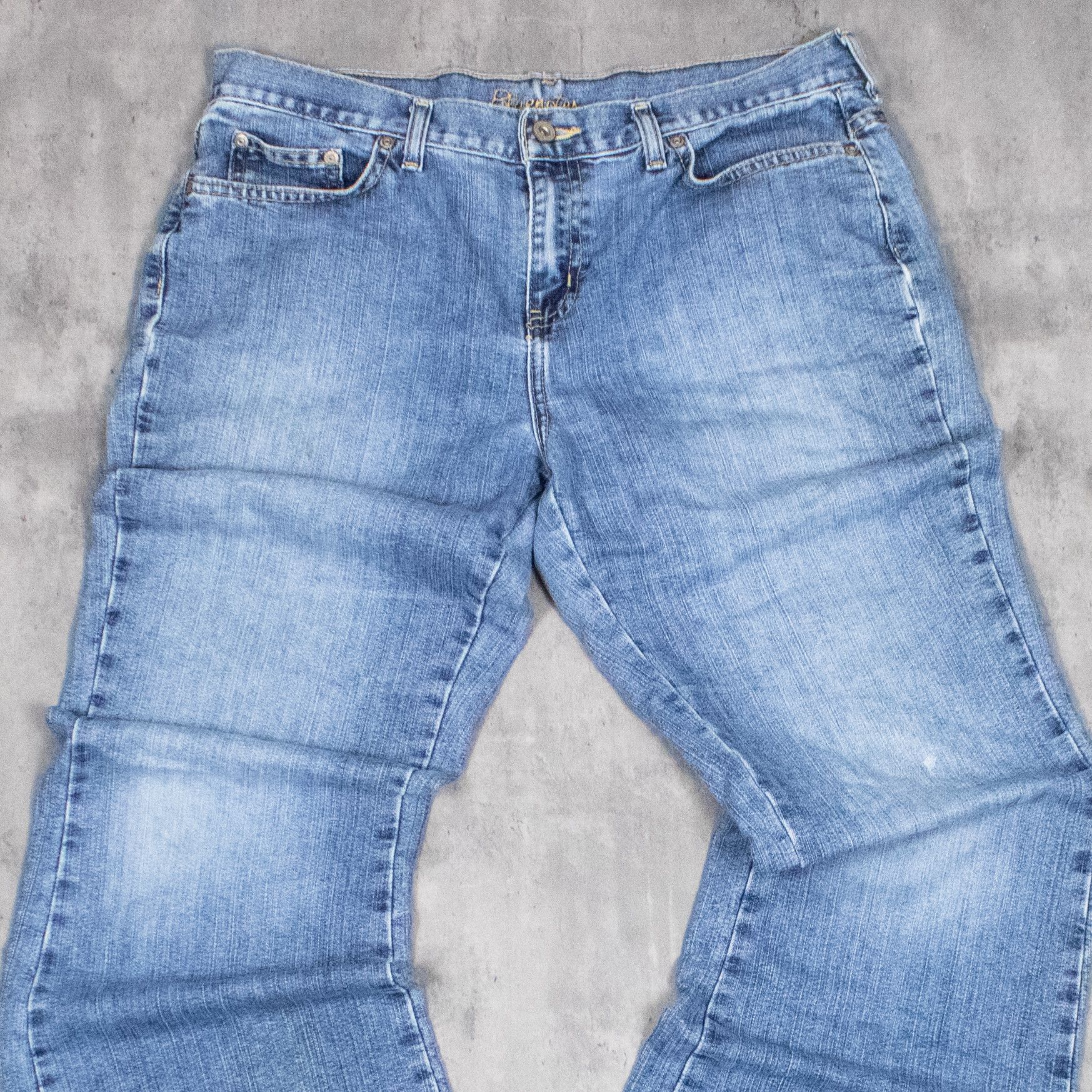 Japanese Brand Y2K 2000's Midwash Baggy Relax Fit Wide JNCO Denim Pant's Size US 34 / EU 50 - 4 Thumbnail