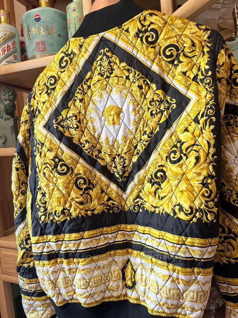Versace Versace Mulberry silk cotton jacket Size US M / EU 48-50 / 2 - 6 Thumbnail