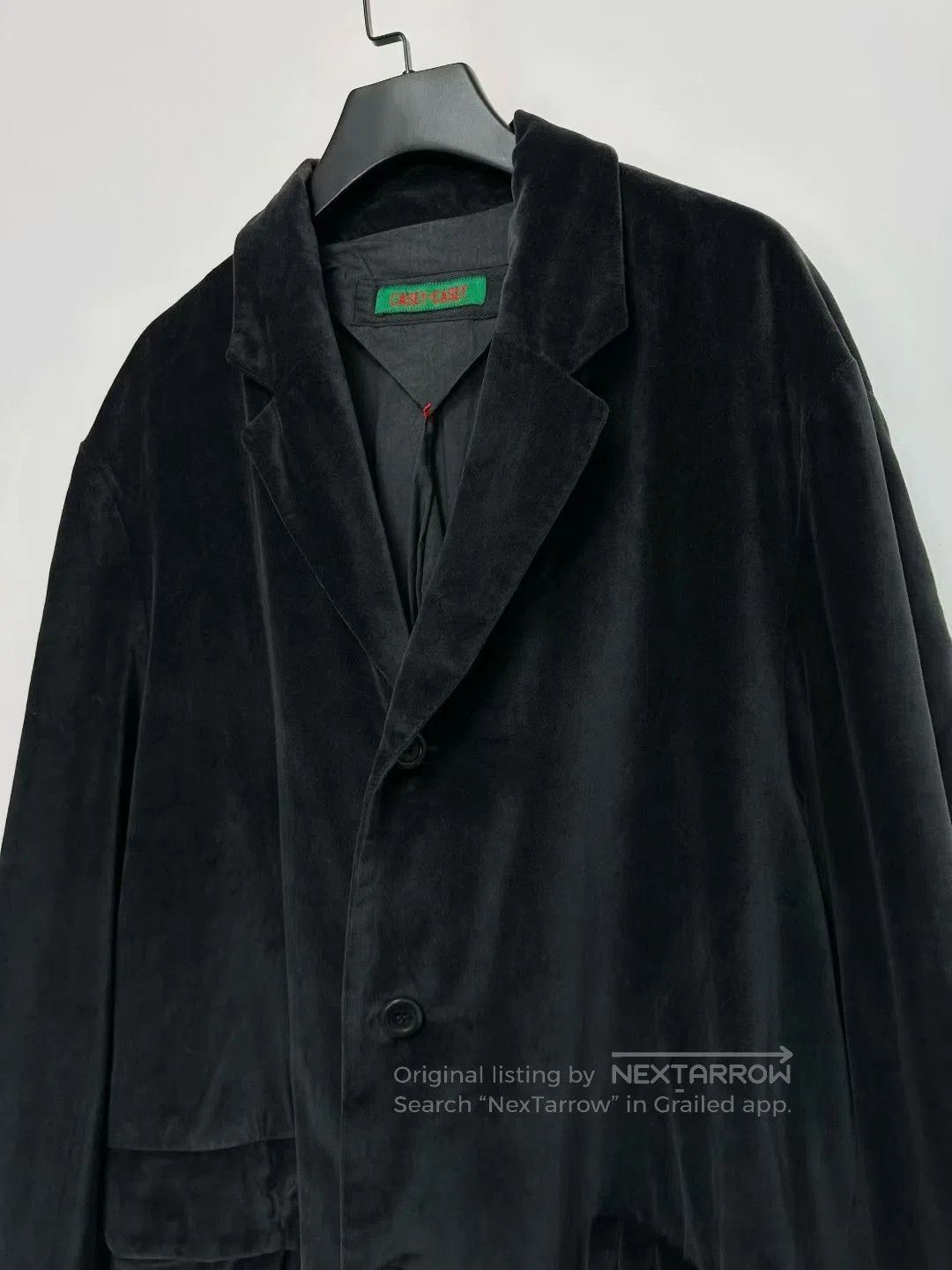 Casey Casey Casey Casey Black Gray Velvet Blazer. Size US S / EU 44-46 / 1 - 5 Thumbnail
