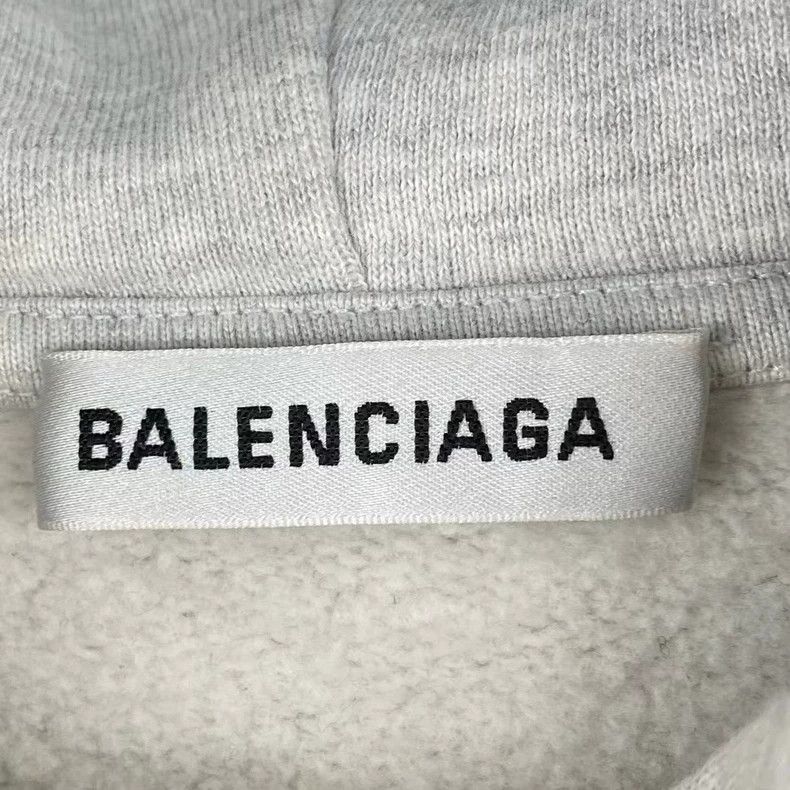 Balenciaga Balenciaga Grey Hat Letter Hoodie 2501-Nextarrow Size US XS / EU 42 / 0 - 3 Thumbnail