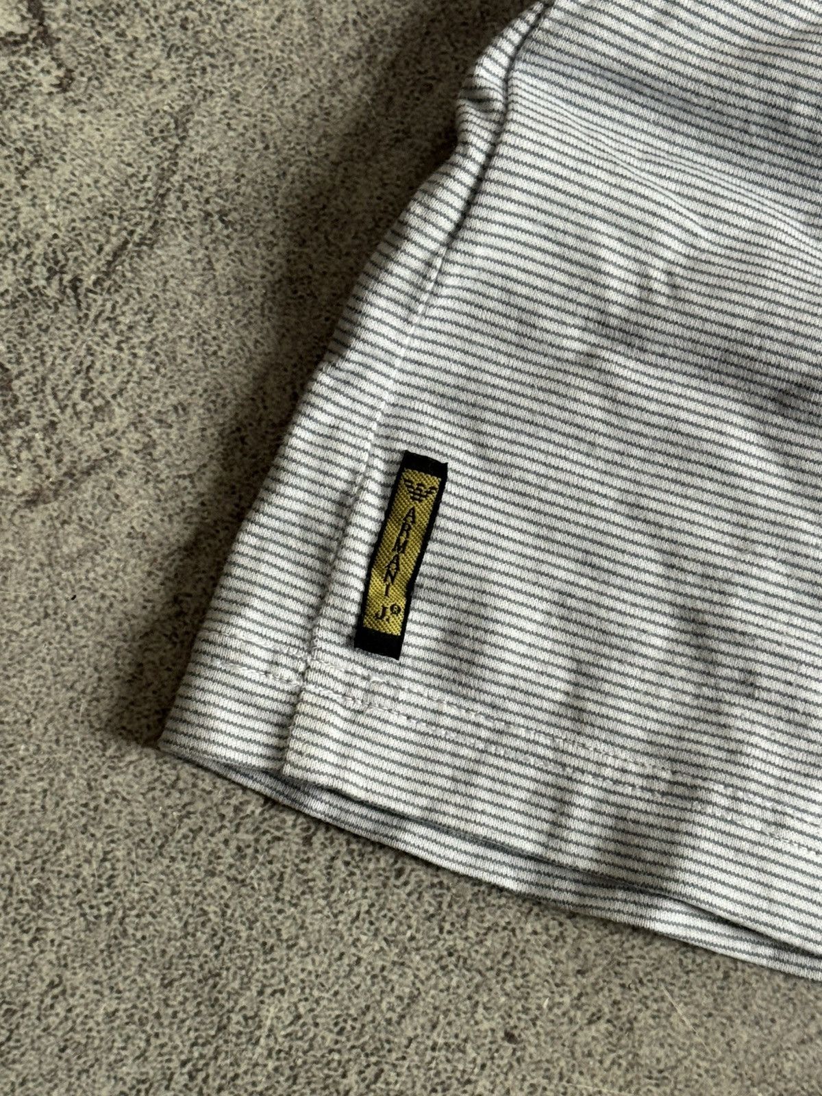 Armani Armani Jeans S/size vintage striped retro polo tee tshirt Size US S / EU 44-46 / 1 - 14 Thumbnail