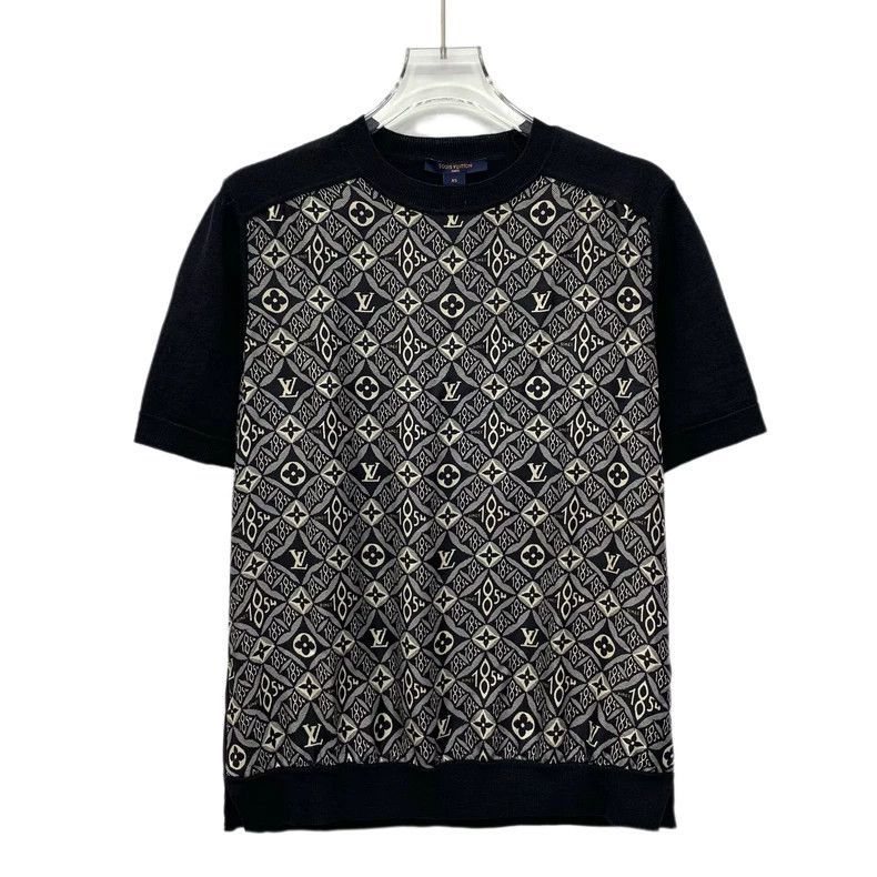 Louis Vuitton Louis Vuitton Black logo presbyopic printed sheep wool cre Size XS / US 0-2 / IT 36-38 - 1 Thumbnail