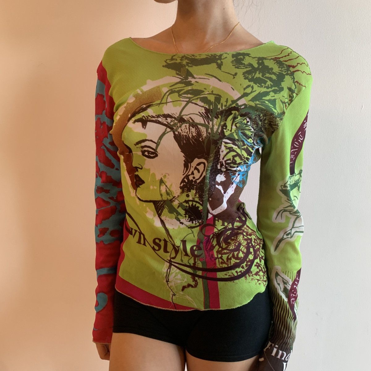Cop Copine × Designer Presumed Cop Copine | Sheer Long Sleeve T