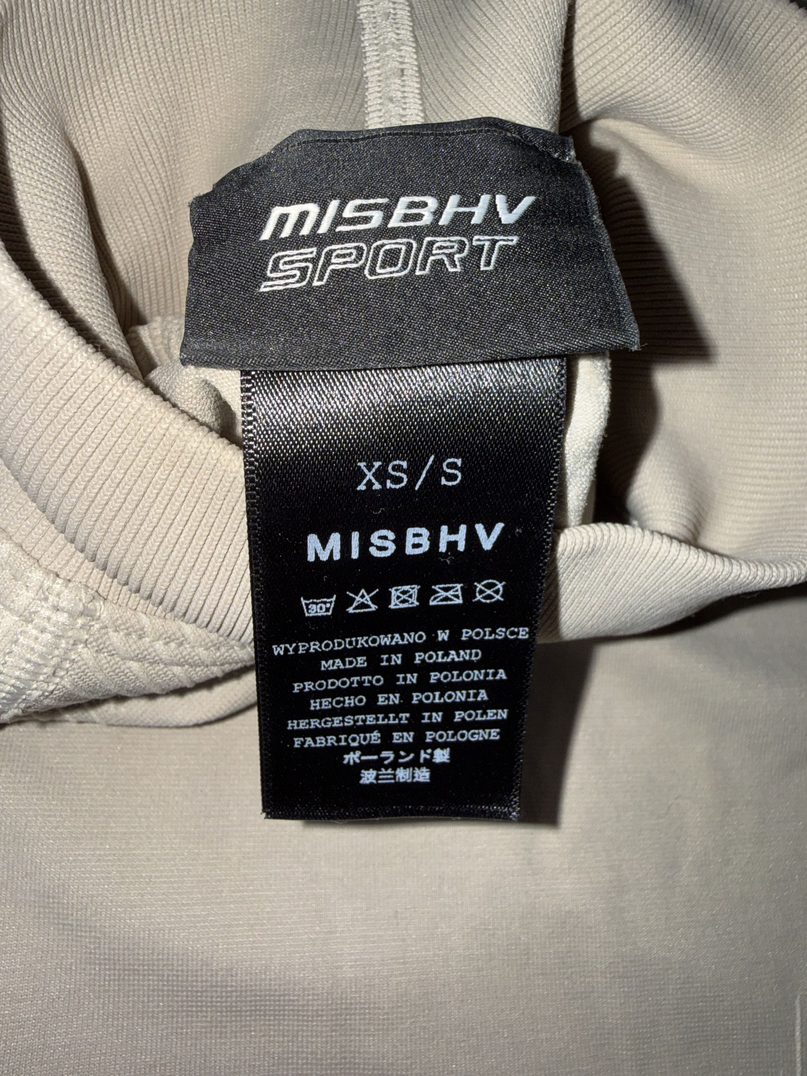 Misbhv MISBHV Mock-Neck Long-Sleeve Top, Beige/Grey - Men's S Size US S / EU 44-46 / 1 - 5 Thumbnail