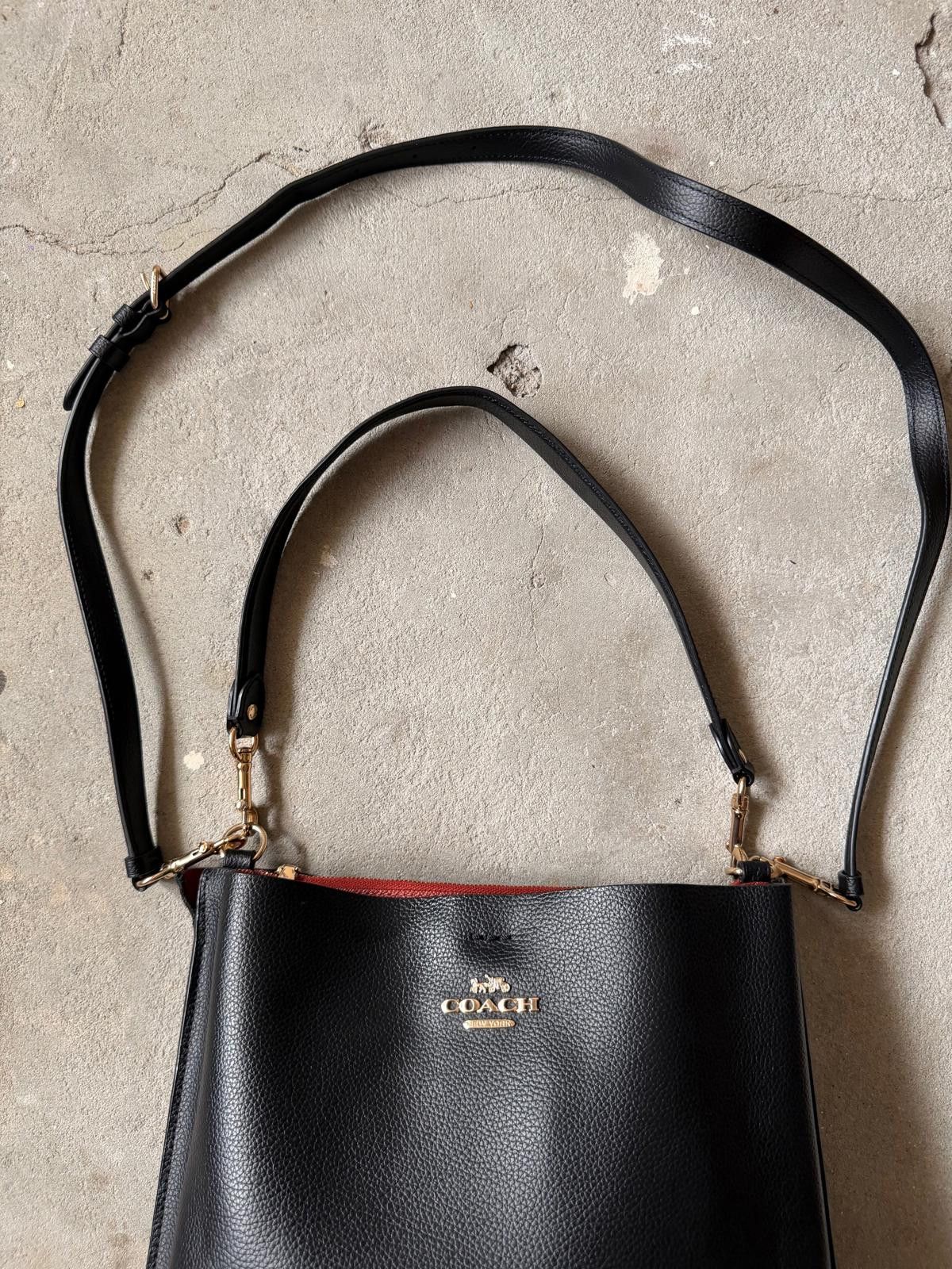 Coach Coach 2Way 22 Mollie Leather Bucket Bag Black Size ONE SIZE - 3 Thumbnail