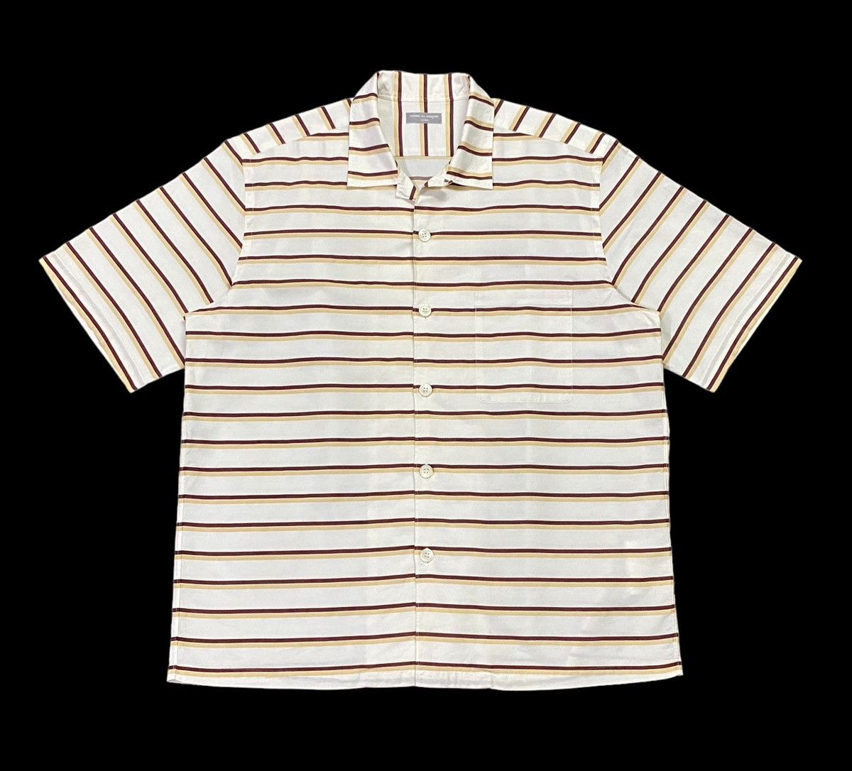 Comme des Garcons Homme AD 2002 Comme Des Garçons Homme Striped Shorts Sleeve Shirts Size US M / EU 48-50 / 2 - 2 Thumbnail