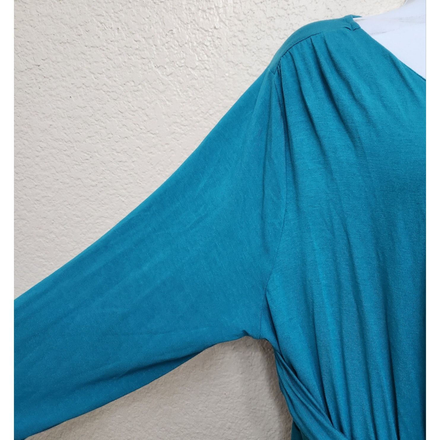 Other Lane Bryant Blue Teal Crisscross Bodice Hi Low Dress 14 16 Size XL / US 12-14 / IT 48-50 - 3 Thumbnail