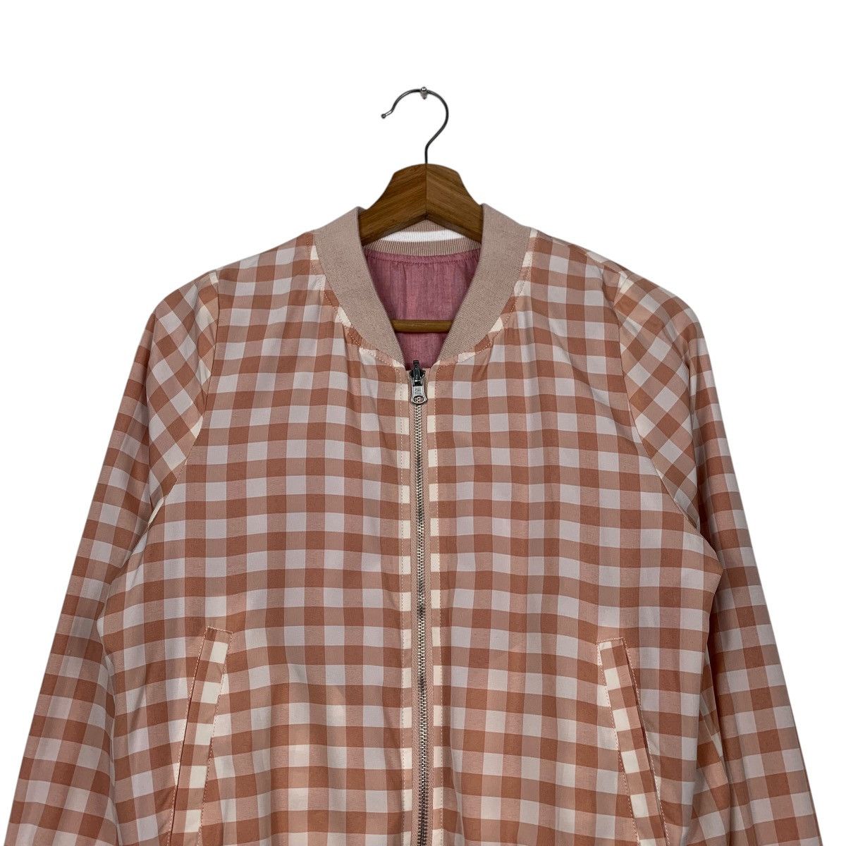 Japanese Brand EMSEXCITE Women’s Reversible Bomber Jacket #2276-C101 Size M / US 6-8 / IT 42-44 - 15 Thumbnail
