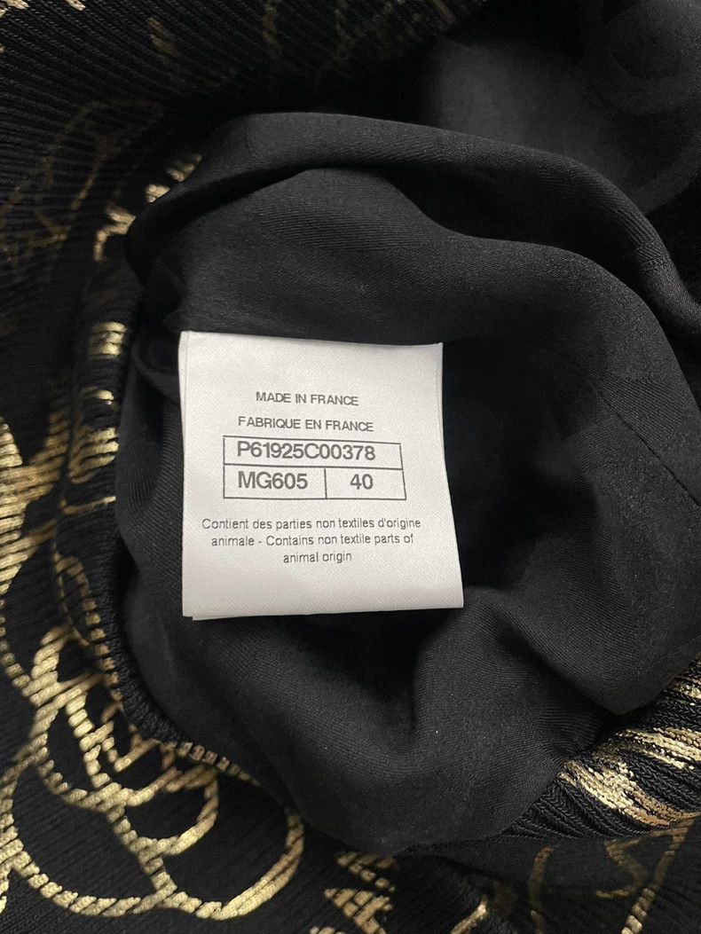 Chanel Chanel Egyptian series black gold graffiti full of letters Size S / US 4 / IT 40 - 5 Thumbnail
