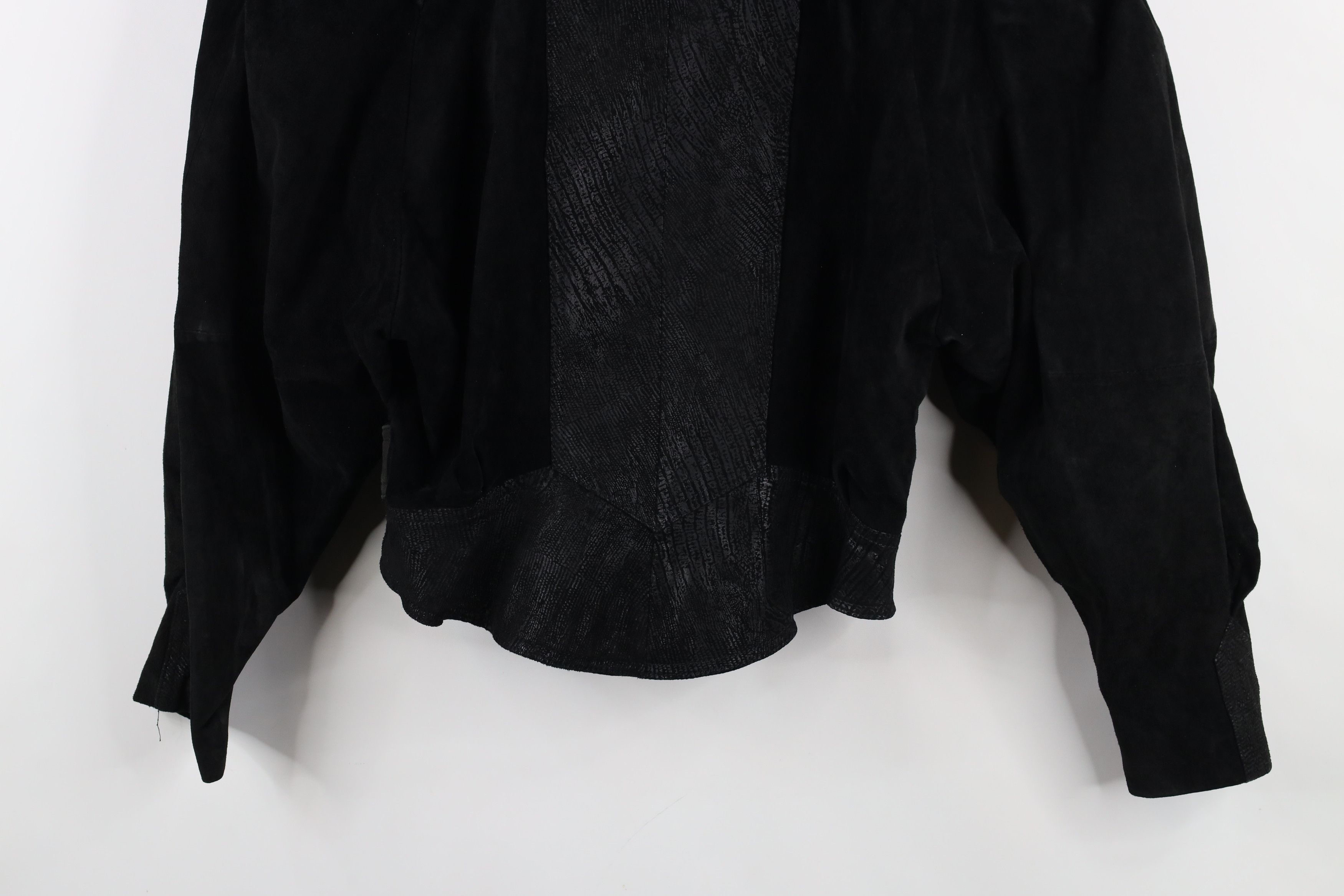 Vintage Vintage 80s 90s Streetwear Cropped Suede Leather Jacket Size M / US 6-8 / IT 42-44 - 15 Thumbnail