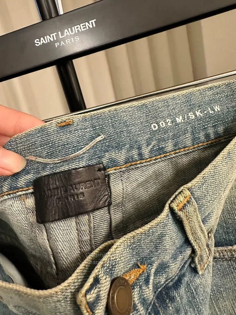 Saint Laurent Paris Saint Laurent Paris Double-knee cut jeans Size US 28 / EU 44 - 2 Thumbnail