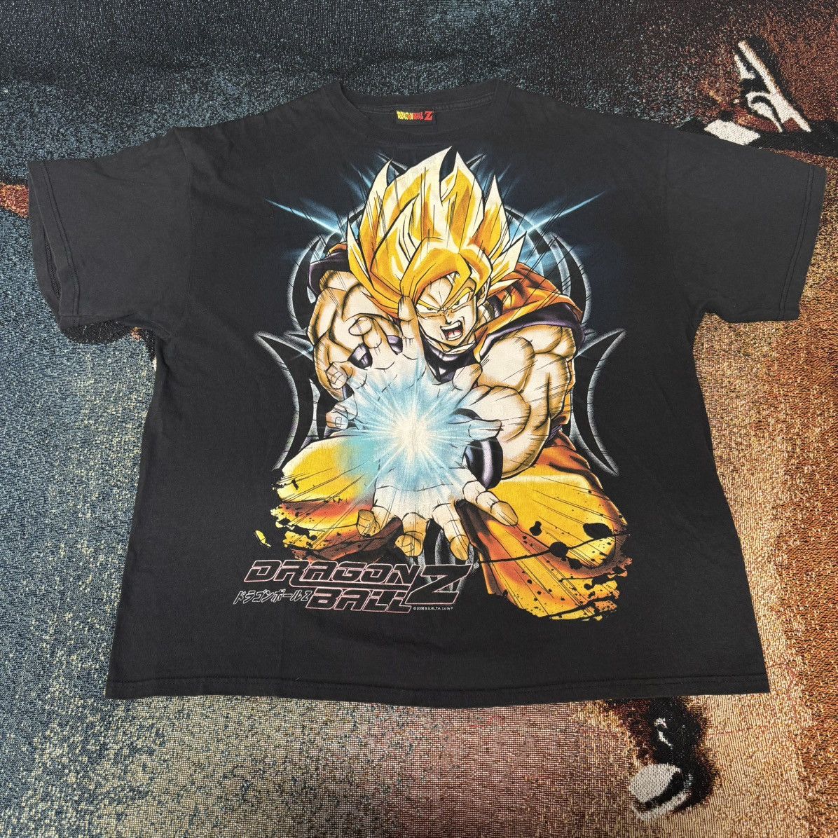 Anime × Japanese Brand × Vintage VINTAGE DRAGONBALL Z DBZ SUPER SAIYAN GOKU TEE BLACK Size US XL / EU 56 / 4 - 1 Thumbnail