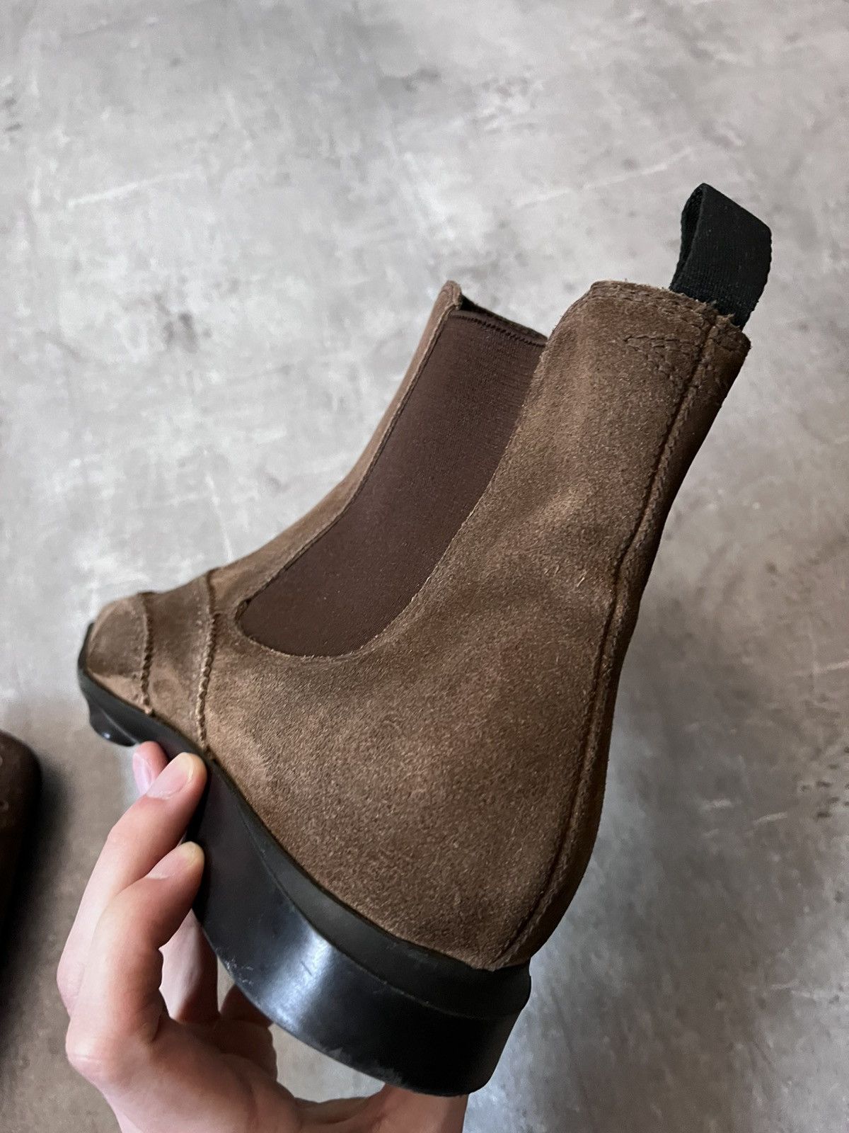 Miu Miu Miu Miu vintage chelsea boots 90s brown suede Size US 9 / EU 42 - 13 Thumbnail
