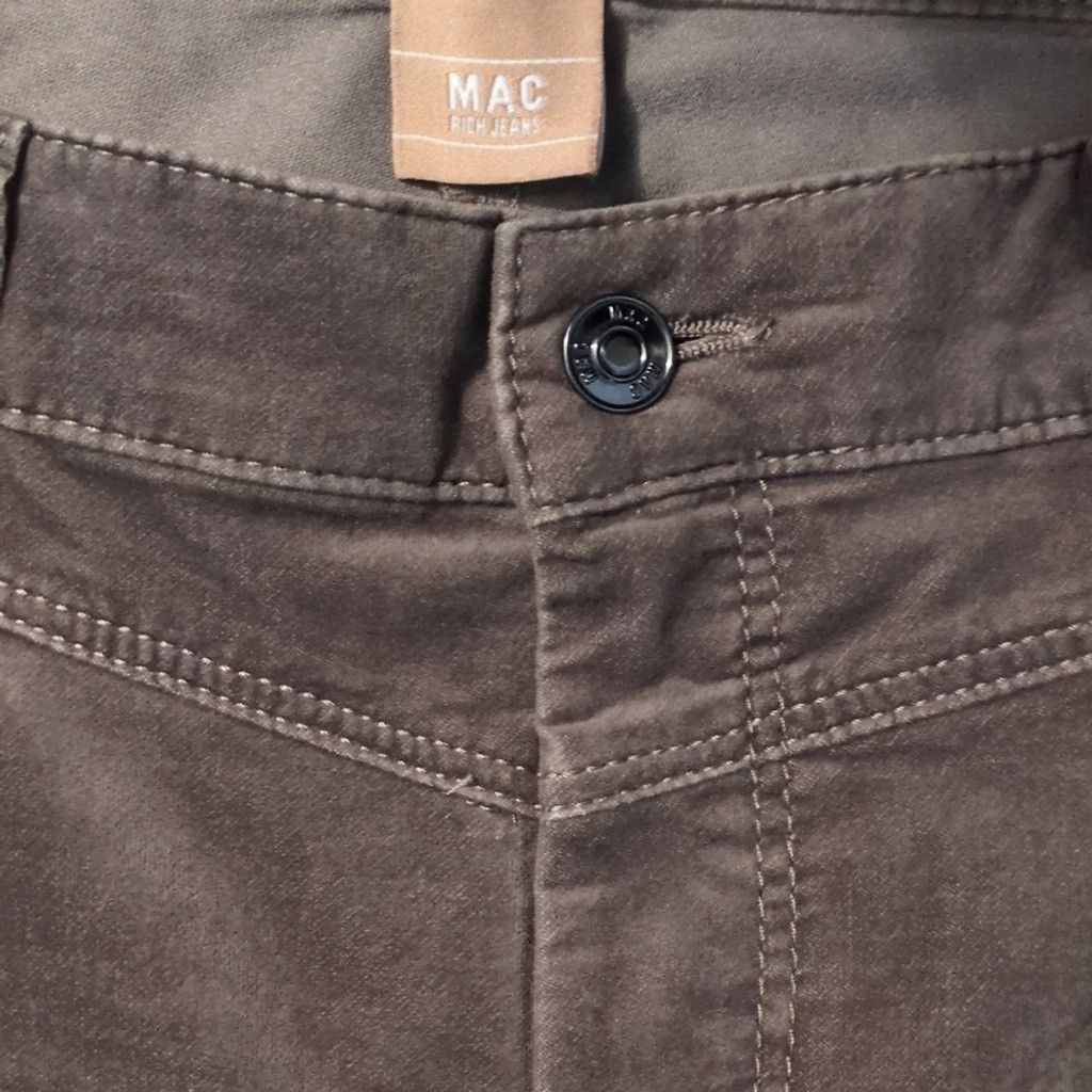 Other Mac Rich Jeans Khaki Green Slim Velvet Size 46/32 Size 32" / US 10 / IT 46 - 4 Thumbnail