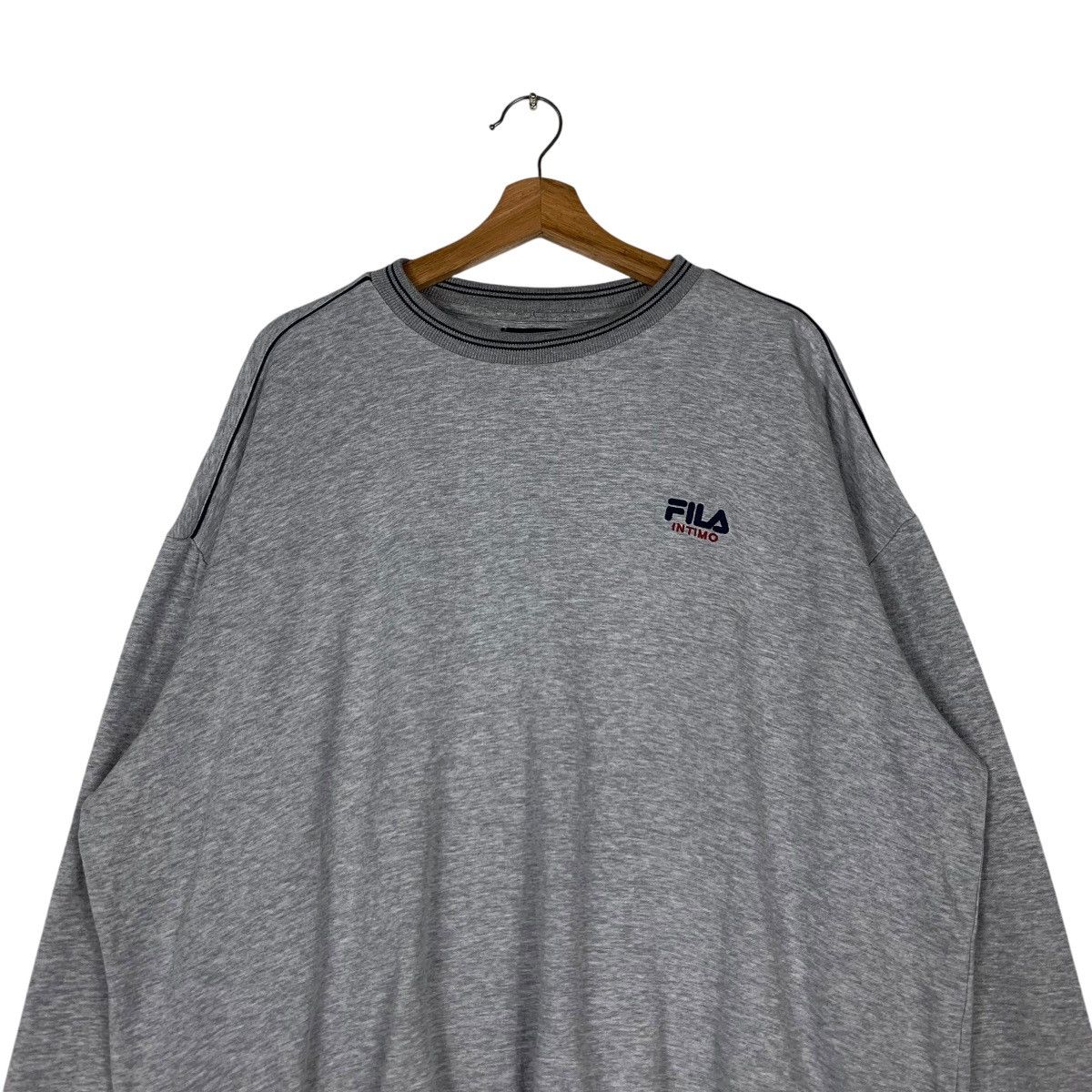 Fila FILA Intimo Small Logo Gray Sweatshirt #1344-C61 Size US XXL / EU 58 / 5 - 2 Thumbnail