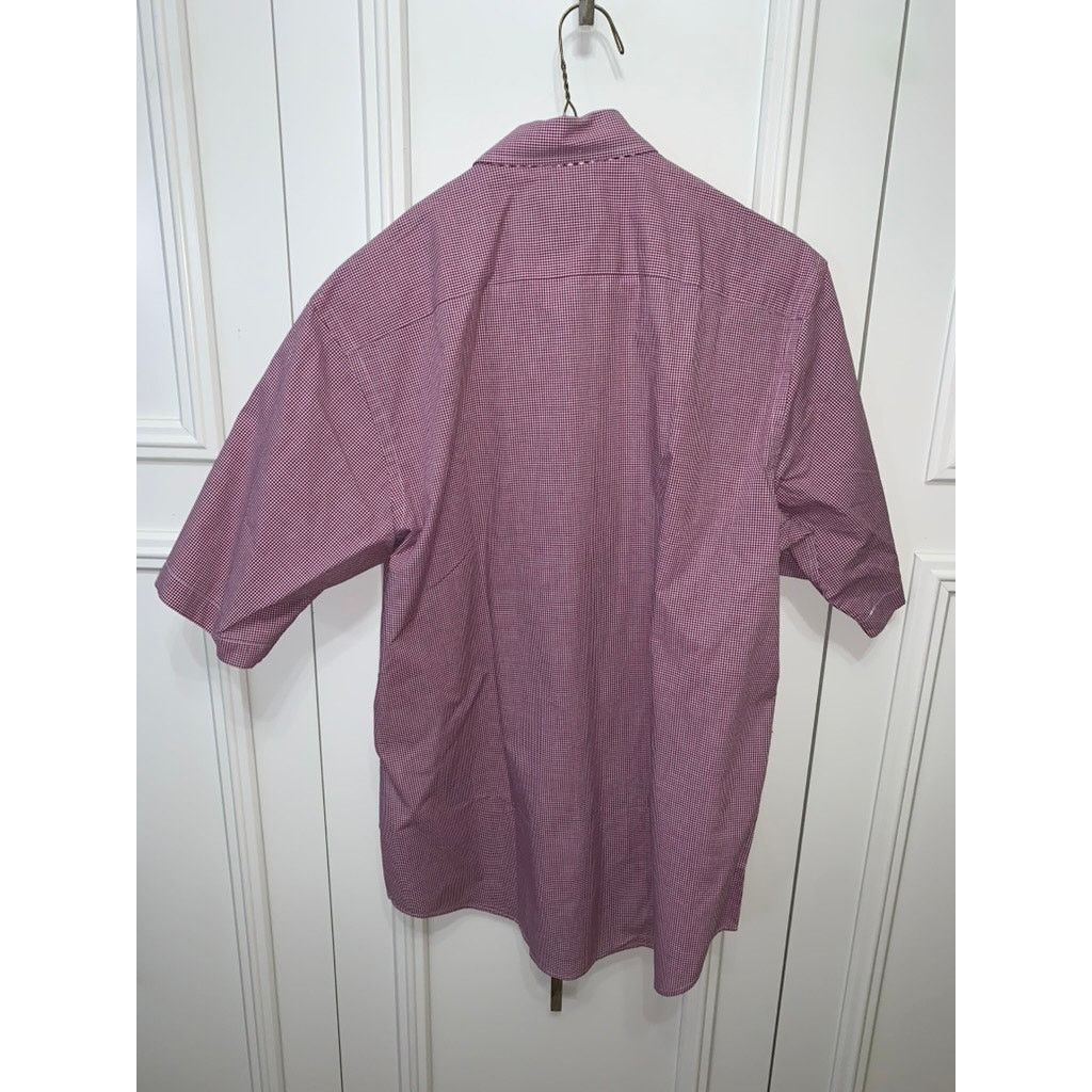 Tailorbyrd NWT TAILORBYRD Collection Mens Medium Red Check Short Sleeve Size US M / EU 48-50 / 2 - 7 Thumbnail