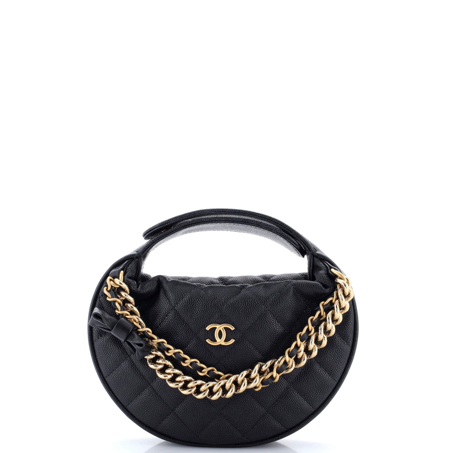 Chanel Double Chain Bow Hobo Pouch Size ONE SIZE - 1 Thumbnail